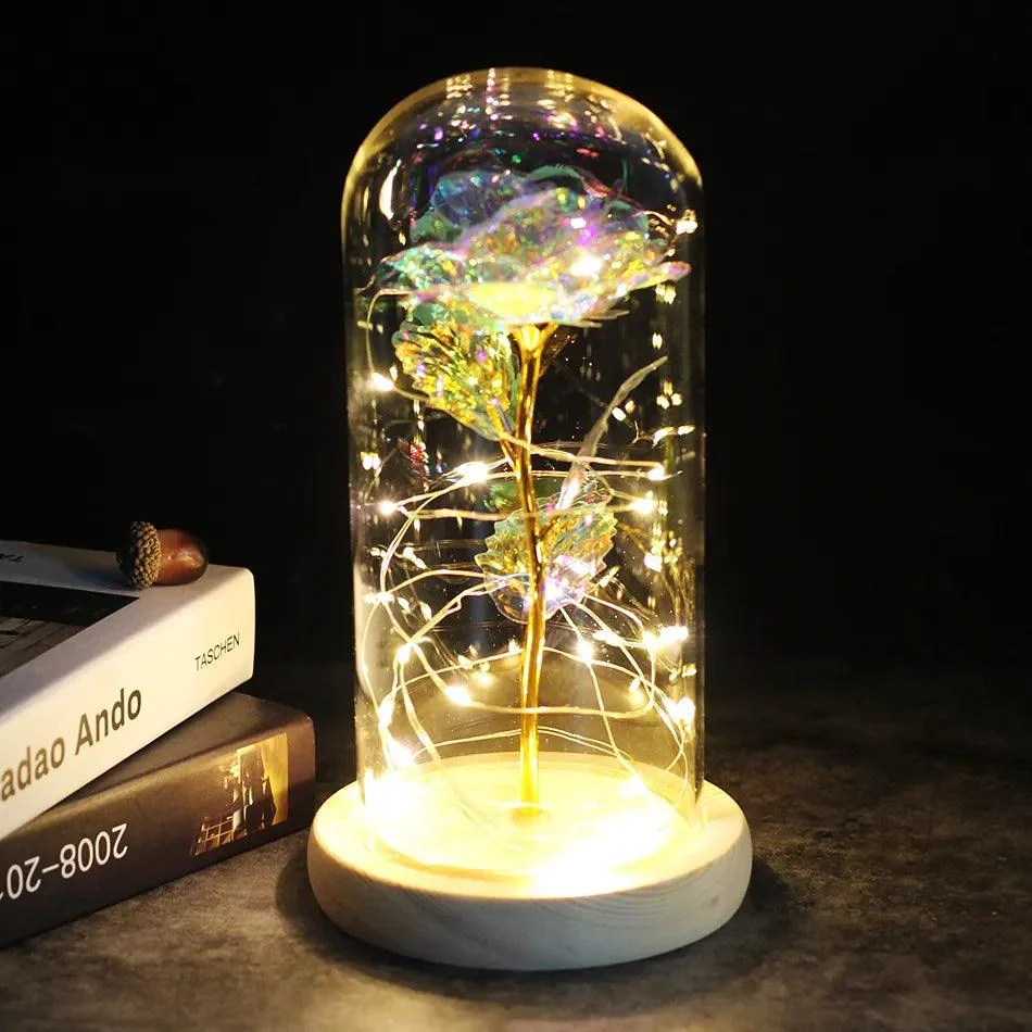 Galaxy Rose - A Timeless Beauty in Glass - Valentine's Day Gift -