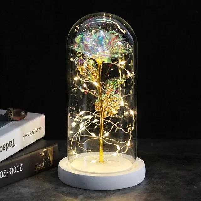 Galaxy Rose - A Timeless Beauty in Glass - Valentine's Day Gift -