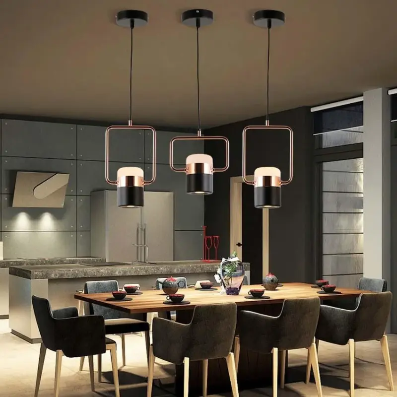 Galla Modern Minimalist Framed Pendant Light tag1
