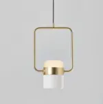 Galla Modern Minimalist Framed Pendant Light tag1