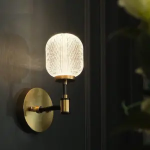 Homeko Brass Gold Wall Light