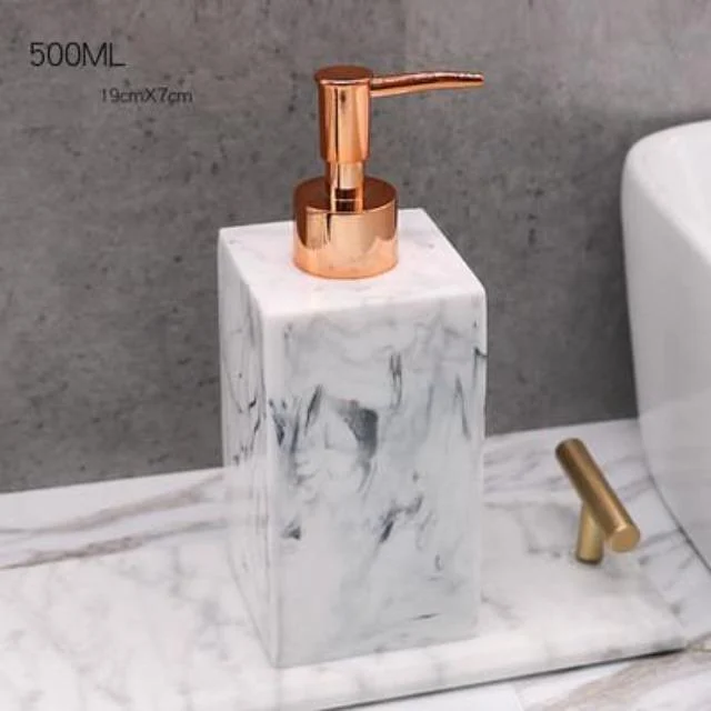 Gamela - Marble Texture Bathroom Storage Tray - Homeko