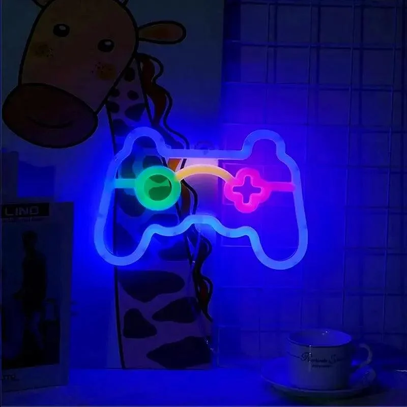 Gamer Neon Teken Game Controller Neon Teken Voor Gamer Kamer Decor Usb Of Batterij Aangedreven Gaming D609c046 2dec 46d4 96ce Ddcf2878beeb