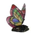 GardenGlow Victorian Flower Resin Table Lamp with Butterfly tag1