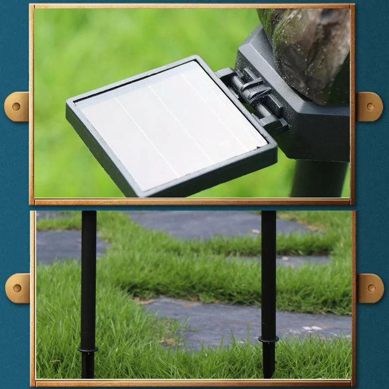 Garden Eagle Owl Parrot Statue LED Solar Light Outdoor Waterproof Lawn Lamp -  - #tag1#