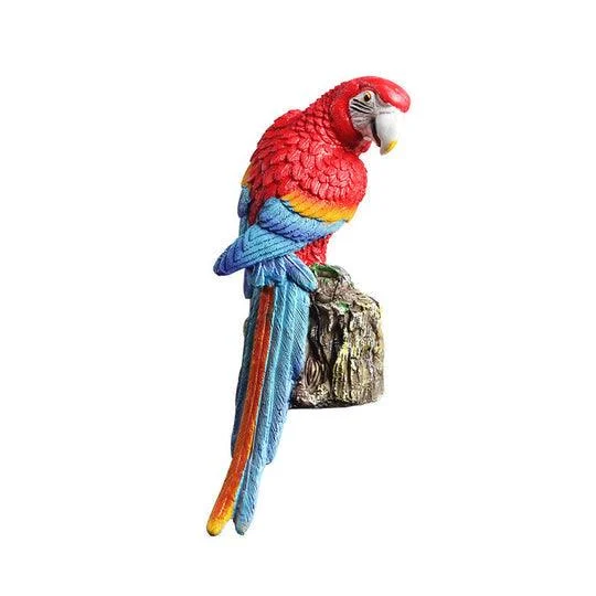 Garden Eagle Owl Parrot Statue LED Solar Light Outdoor Waterproof Lawn Lamp -  - #tag1#