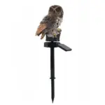 Garden Eagle Owl Parrot Statue LED Solar Light Outdoor Waterproof Lawn Lamp tag1