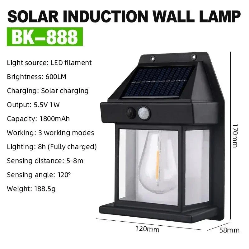 Garden Lamp - Solar Tungsten - Waterproof - Smart Lamp - Outdoor Lighting -  - #tag1#