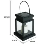 Garden Lantern Solar Lamp Retro Flickering Candle Waterproof For Outdoors tag1