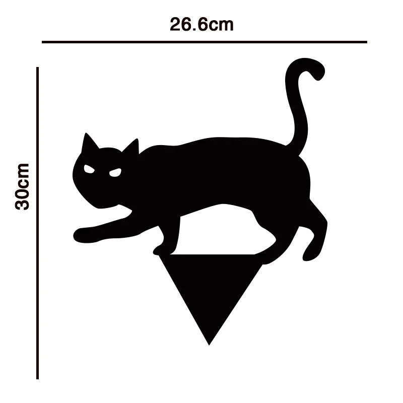Garden Ornaments Halloween Decorations Black Cat Silhouette -  - #tag1#