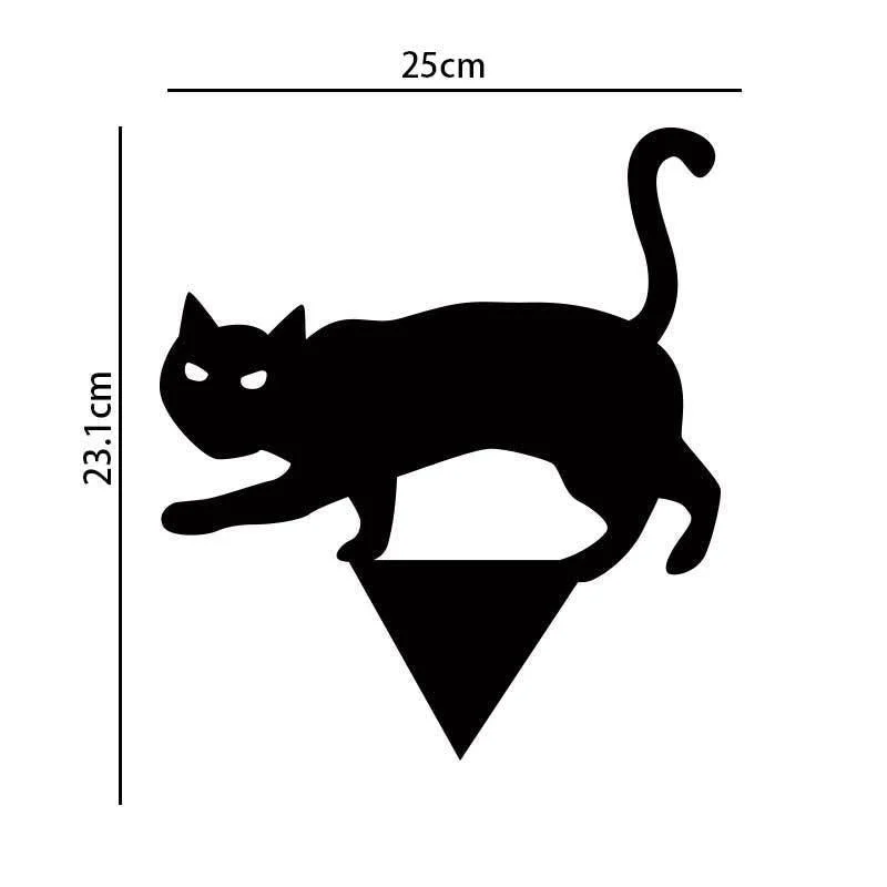Garden Ornaments Halloween Decorations Black Cat Silhouette -  - #tag1#