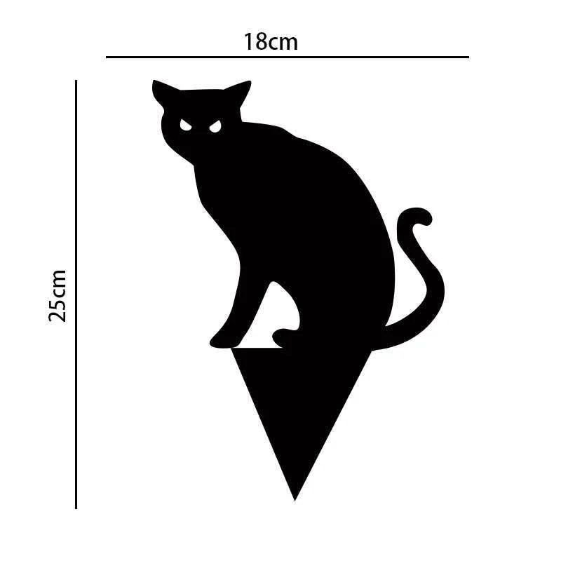 Garden Ornaments Halloween Decorations Black Cat Silhouette -  - #tag1#