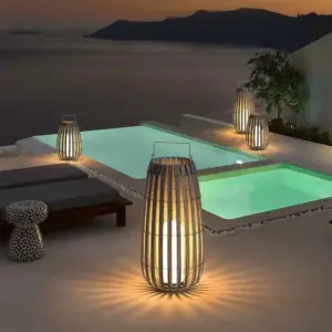 Garden Rattan Solar Light