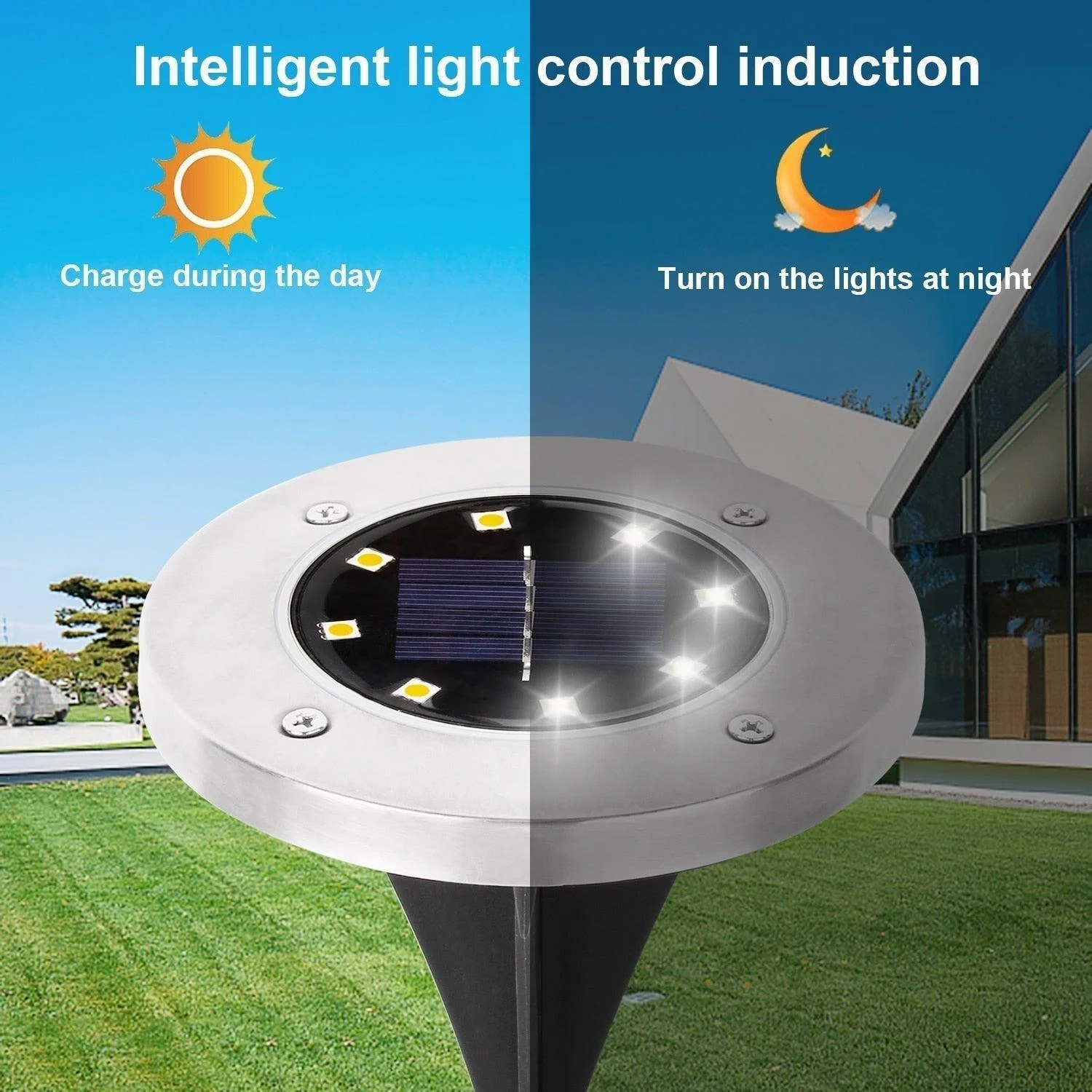 Garden path lighting - SolarGlow - Wireless LED - Solar energy -  - #tag1#