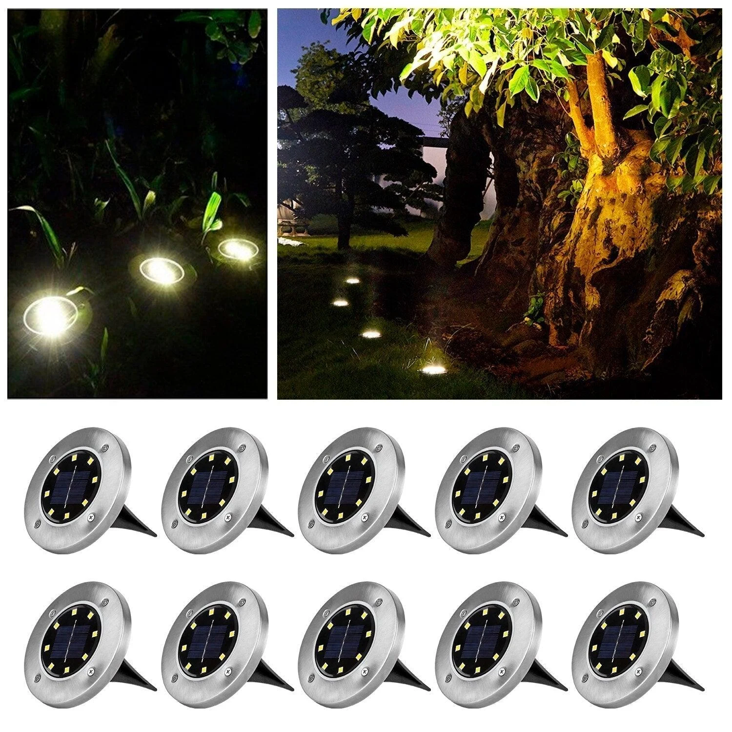 Garden path lighting - SolarGlow - Wireless LED - Solar energy -  - #tag1#