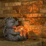 Garden statue Draconis Solar Lighting Resin Dragon Statue tag1