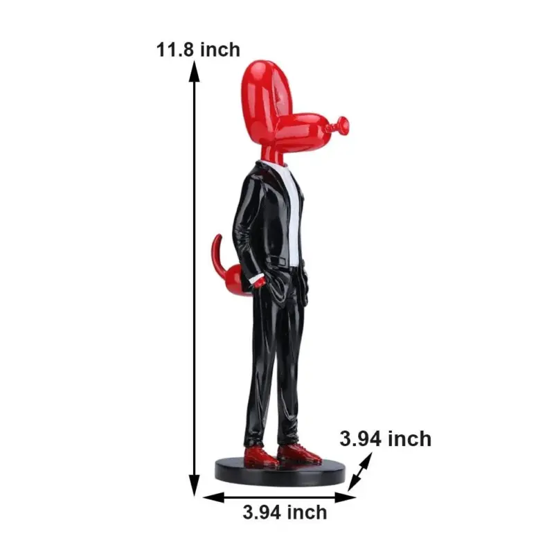 Gentleman Balloon Dog Statue