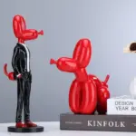 Gentleman Balloon Dog Statue