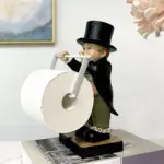 Gentleman Paper Towel Holder Decoration tag1