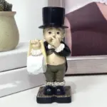 Gentleman Paper Towel Holder Decoration tag1