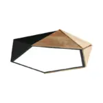 GeoLight Geometric Flushmount LED Ceiling Light in Metal for Living Rooms tag1