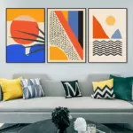 Geometric-Abstract-Scene-Scandinavia-Canvas-Painting-Wall-Art-Prints-Poster-Picture-for-Gallery-Living-Room-Interior Geometric Abstract Scene Scandinavia Canvas Painting Wall Art Prints Poster Picture for Gallery Living Room Interior