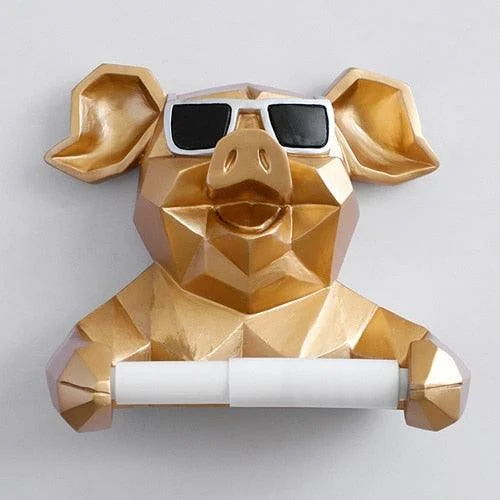 Geometric Animal Toilet Paper Holder - Homeko