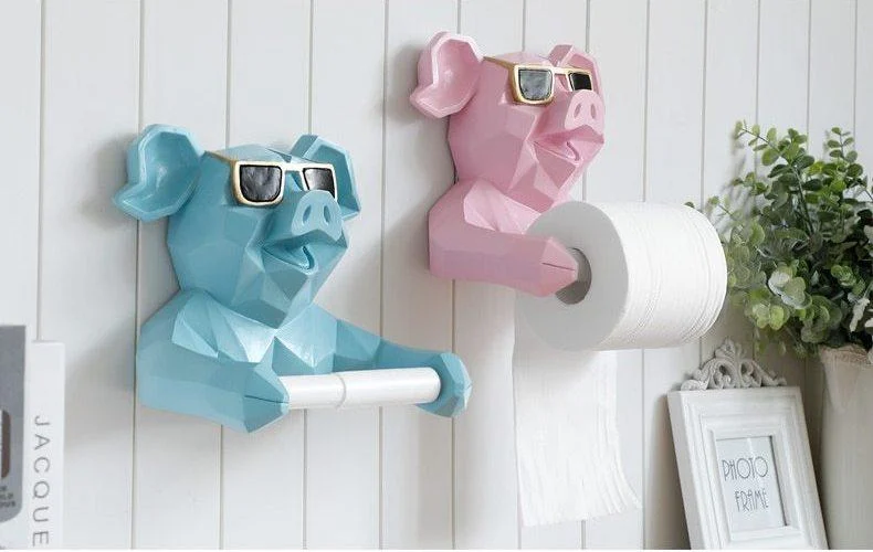 Geometric Animal Toilet Paper Holder - Homeko