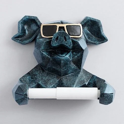 Geometric Animal Toilet Paper Holder - Homeko