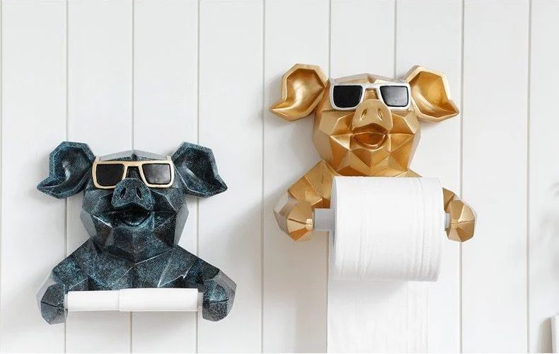 Geometric Animal Toilet Paper Holder - Homeko