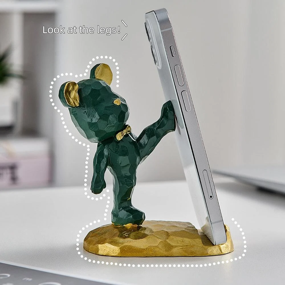 Geometric Bear Phone Holder - Homeko