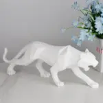 GeometricBlackPantherSculpture Homeko12