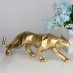 GeometricBlackPantherSculpture Homeko15
