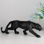 GeometricBlackPantherSculpture Homeko9