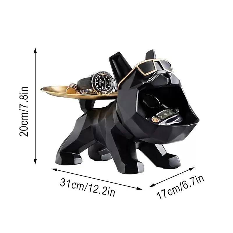 Geometric Bulldog Key Tray - Homeko