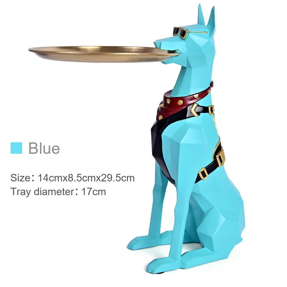 Geometric Doberman Key Tray - Homeko