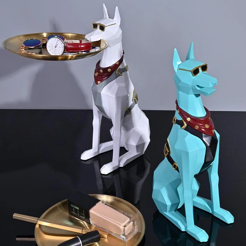 Geometric Doberman Key Tray - Homeko