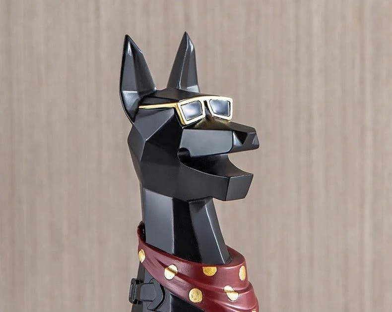 Geometric Doberman Key Tray - Homeko