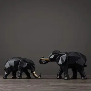 Geometric Elephant Ornament