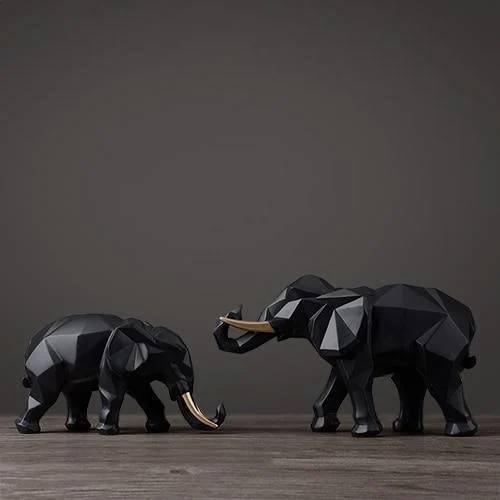 Geometric Elephant Ornament - Homeko