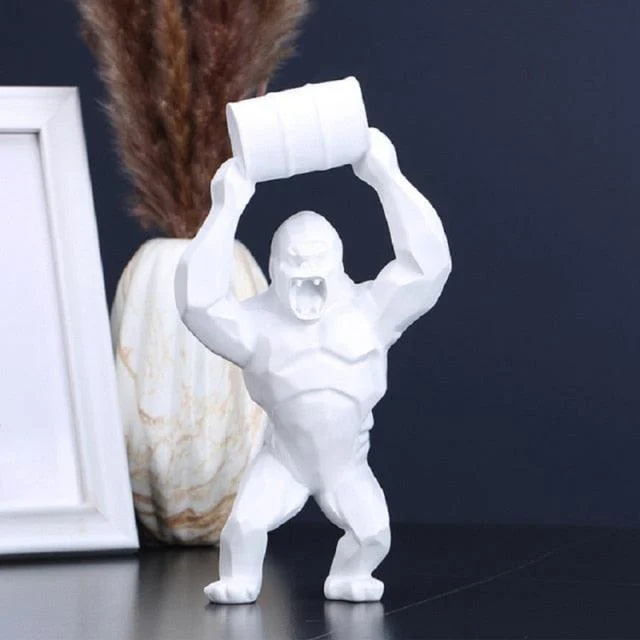 Geometric Mad King Kong Statue - Homeko