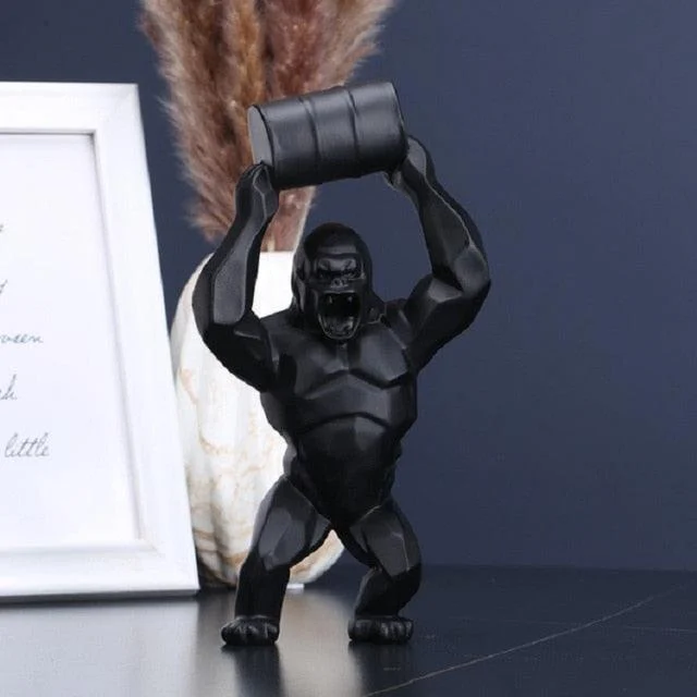 Geometric Mad King Kong Statue - Homeko