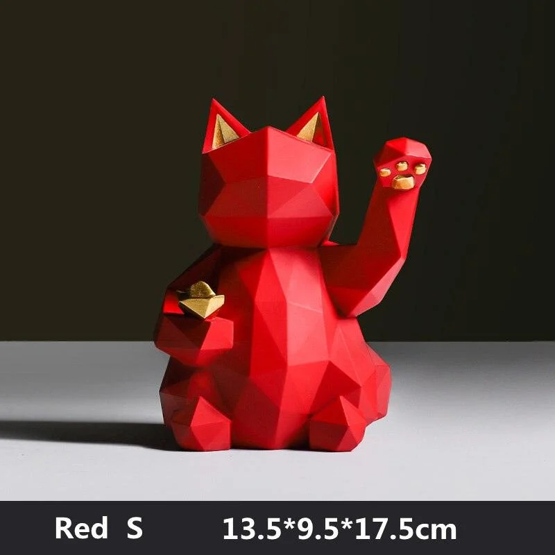 Geometric Maneki Cat - Homeko