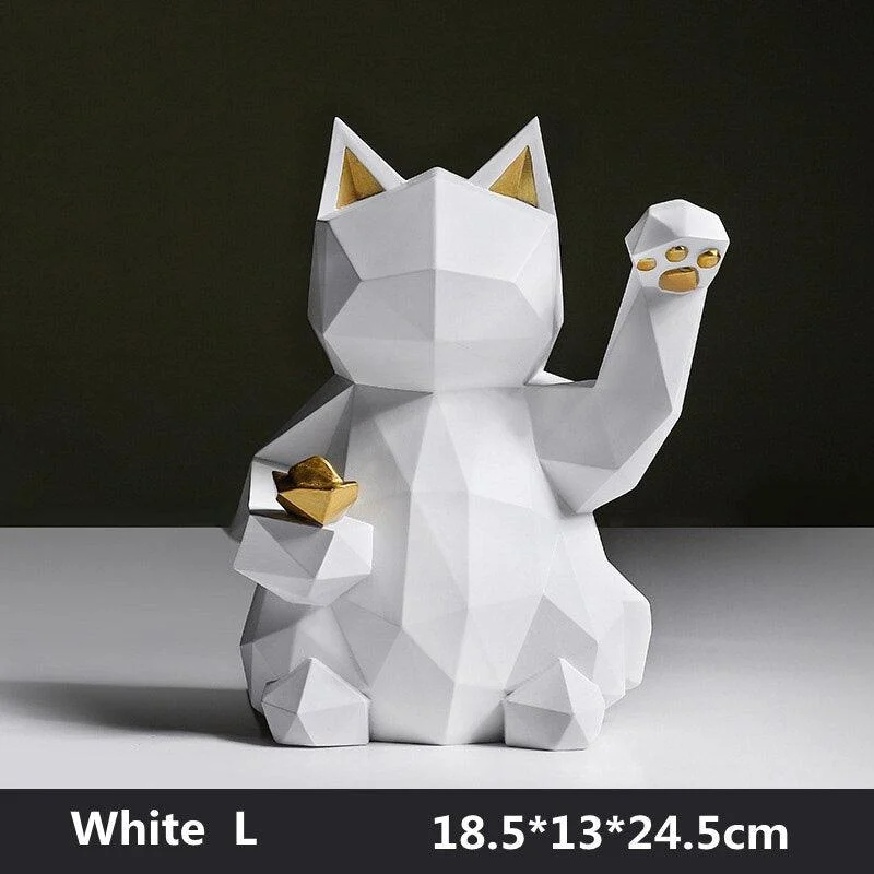 Geometric Maneki Cat - Homeko