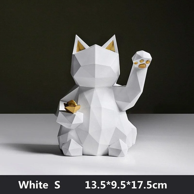 Geometric Maneki Cat - Homeko