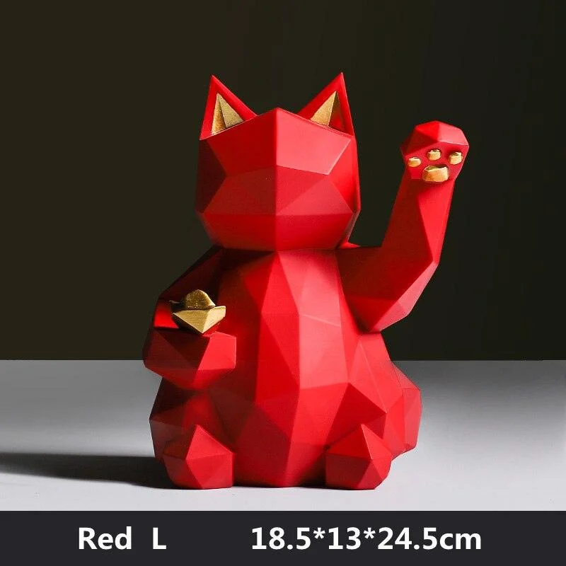 Geometric Maneki Cat - Homeko