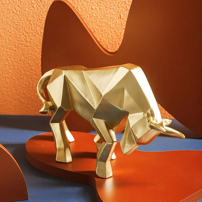 Geometric Raging Bull - Homeko