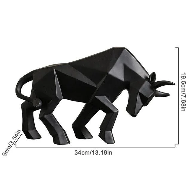 Geometric Raging Bull - Homeko