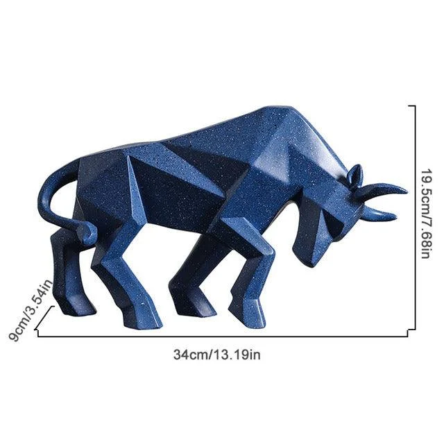 Geometric Raging Bull - Homeko