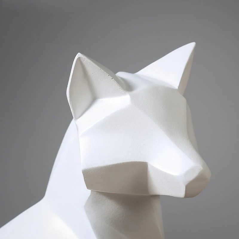 Geometric White Fox - Homeko